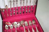 8 Place Setting of Flatware in Case