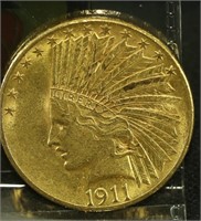 1911 $10 INDIAN HEAD GOLD COIN