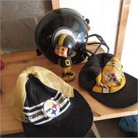 Vintage Steelers Bobble Head & Helmet