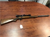 Marlin .22 cal rifle with scope