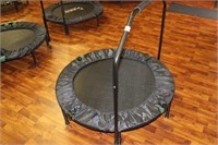 28" EXERCISE TRAMPOLINE WITH SUPPORT BAR