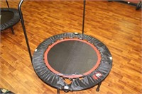 28" EXERCISE TRAMPOLINE WITH SUPPORT BAR
