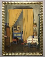 Hans Metzger Oil Painting Of Interior Scene