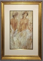 Artist Signed And Numbered Lithograph, Maidens