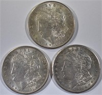 3-1921-S MORGAN DOLLARS, AU+