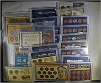 COLLECTOR COIN SET  LOT: ALL IN PLASTIC DISPLAYS