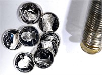 ROLL OF PROOF 90% SILVER STATE QUARTERS-2006