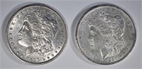 2 - 1890 MORGAN DOLLARS  AU