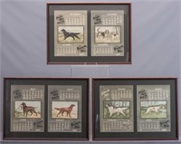 Set of 1905 Sporting Dog Calendars
