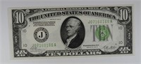 1928 B $10 FEDERAL RESERVE NOTE GREEN SEAL