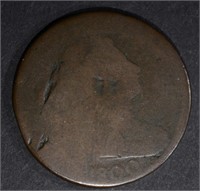 1800 DRAPED BUST LARGE CENT AG