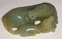 Oriental Jade Horse Carving