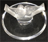 Lalique France Doves Ring Tray