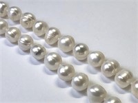 STERLING SILVER CLASP FRESH WATER PEARL NECKLACE