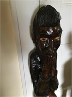 Floor-Sized Wood Cultural Figurine