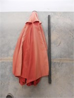 Well used large umbrella Red faded