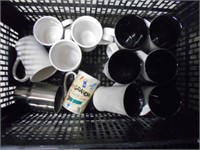 Box lot of coffee cups