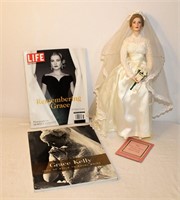 The Princess Grace heirloom bride doll and 2