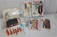 Doll kit, Dress maker patterns 1950's & 70's and