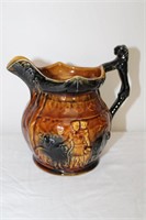 Arthur Wood glazed pottery jug 6"H