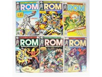 Marvel ROM Spaceknight Comic Books #1-6
