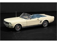 1966 Ford Mustang White Convertible Model Car