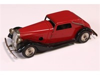 Tri-Ang Minic Car w/Box & Key Vintage Wind Up Toy