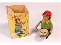 Schuco Monkey Drummer w/Box Vintage Toy