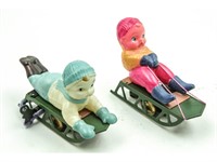 Mechanical Trotter Horse Sled Vintage Wind-up Toys