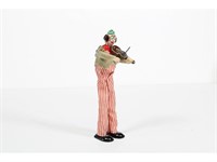 Clown Playing Fiddle Vintage Wind-up Toy