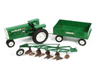 Ertl Oliver Tractor w/ Farm Attachments