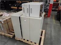LOT, ASSORTED SHELVING UNITS ON THIS PALLET