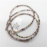 $500 Silver Fancy  Color Sapphires(30ct) Necklace