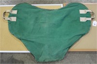 English Saddle Cover - Green Canvas