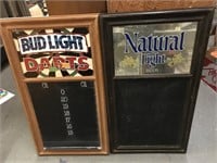 Bud light dart scoreboard and natural light beer