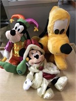 Minnie mouse Pluto and goofy plush stuffed animals