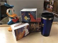 Disney cups and vintage Donald Duck