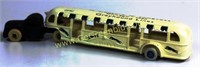 VINTAGE ARCADE CAST IRON GREYHOUND TRAM BUS 1933 C