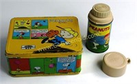 VINTAGE PEANUTS LUNCH BOX by SCHULZ WITH THERMOS