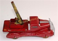 VINTAGE MARX PRESSED STEEL TRUCK WITH CANNON