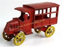 VINTAGE HUBLEY CAST IRON DELIVERY TRUCK - CIRCA 19
