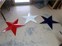 C2- RED, WHITE, AND BLUE METAL STARS
