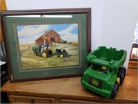 A- JD PICTURE AND LEGO DUMP TRUCK
