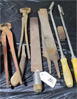 Group of Equine Hand Tools