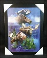 New 5D moose picture 13x17"h