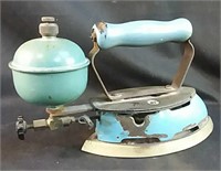Antique SAD Iron with steamer