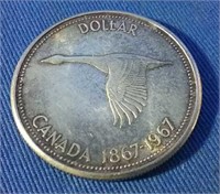 1967 Canada Centennial Silver Dollar