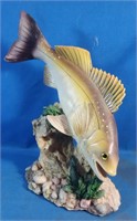 Fish on Rocks Statue