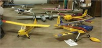 7 remote control gas powered planes, with parts