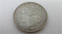 1887 P Morgan silver dollar